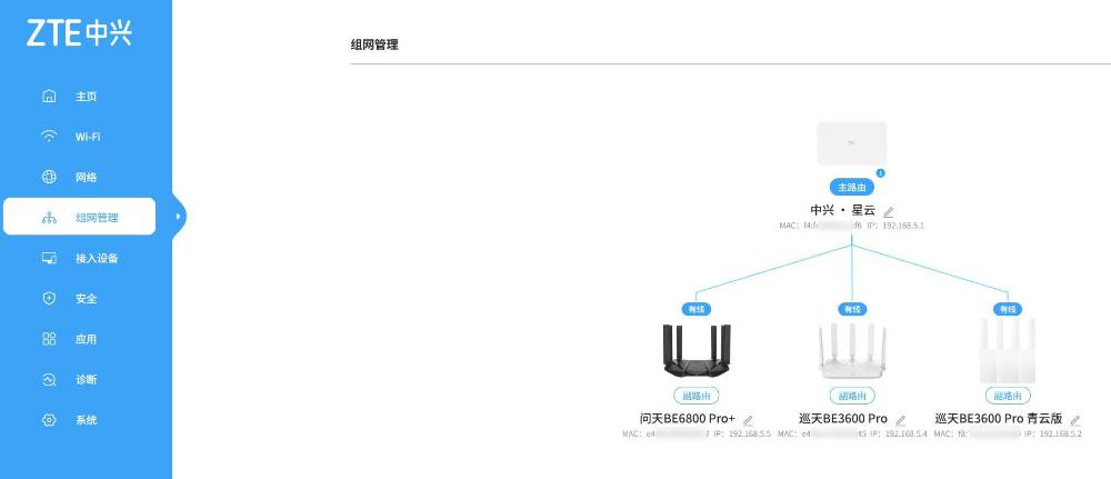 中兴星云MAX全2.5G主路由MESH组网教程