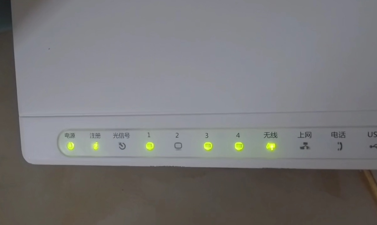 光猫正常指示灯