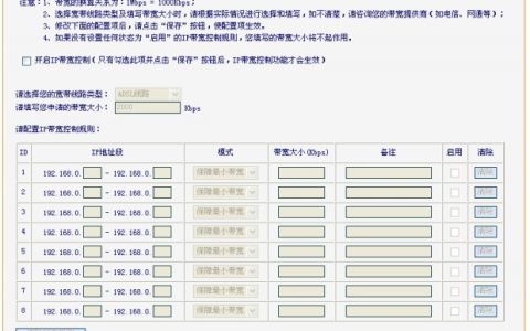 TPlink路由器限制IP宽带控制网速