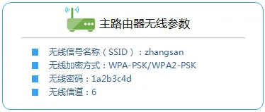 TL-WR842N路由器WDS桥接的前端路由器A的无线参数 TL-WR842N路由器WDS桥接的前端路由器A的无线参数
