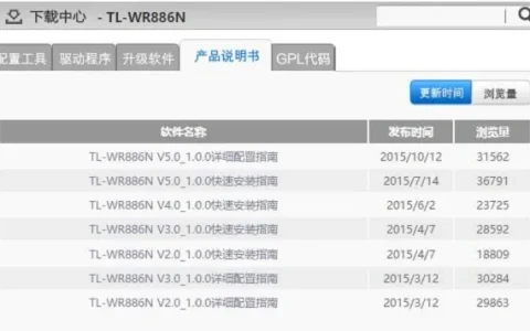 TP-Link TL-WR886N无线路由器说明书