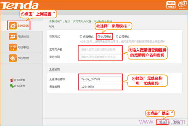 腾达(Tenda)A41迷你无线路由器设置