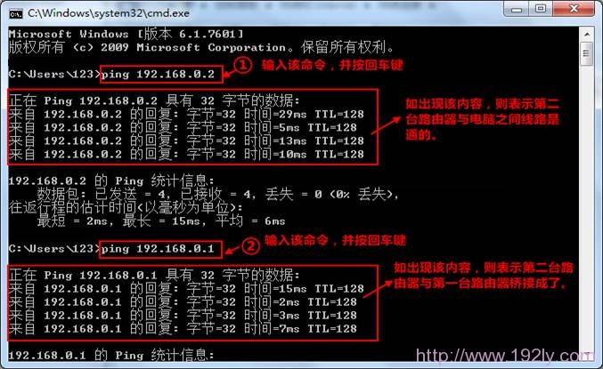 运行ping命令,检查WDS桥接配置是否成功 运行ping命令,检查WDS桥接配置是否成功